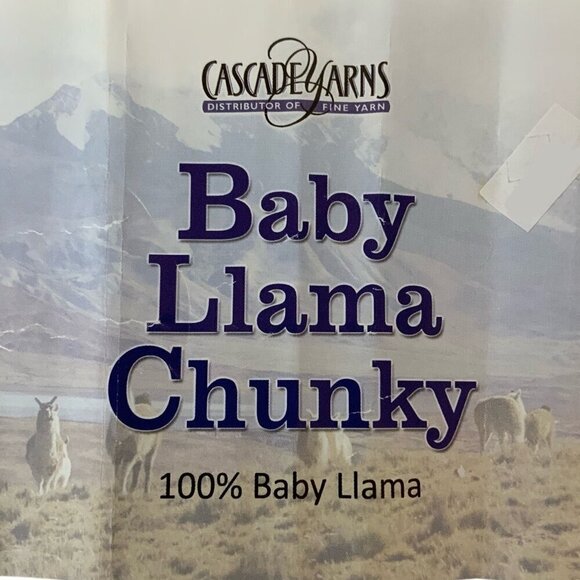 Cascade Yarns Baby Llama Chunky 100g/109yds - Mustard Gold No 16 ONE Ball - Picture 5 of 6